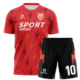 All Sports,昇華 サッカー ユニフォーム,上下セット,赤,オリジナル ユニフォーム